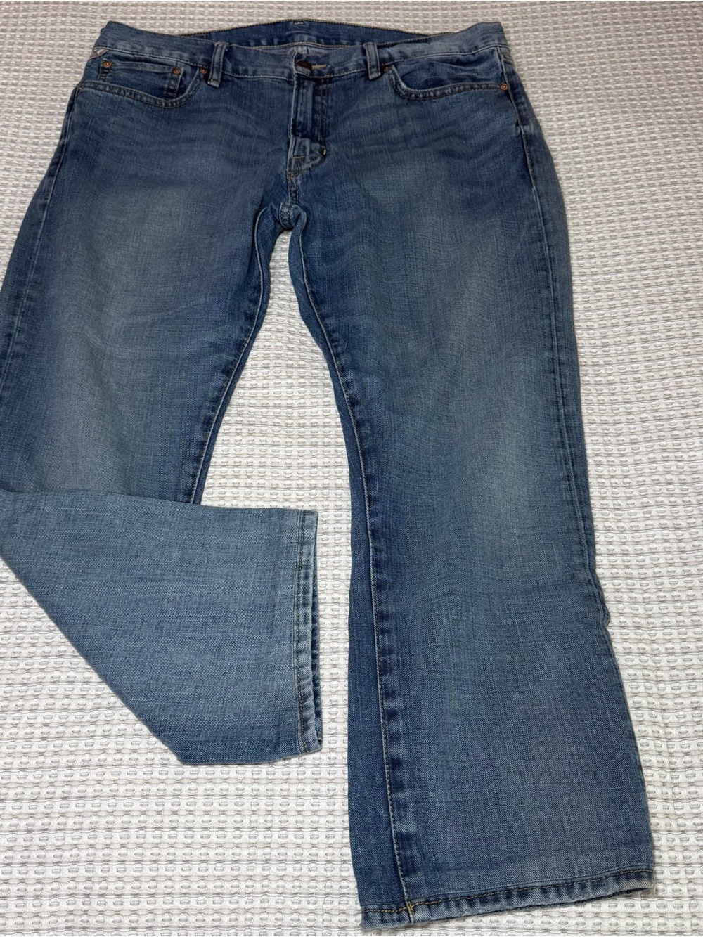 Denim & Supply Ralph Lauren Jeans Men's 36x30 Straight Leg Blue Denim Distressed
